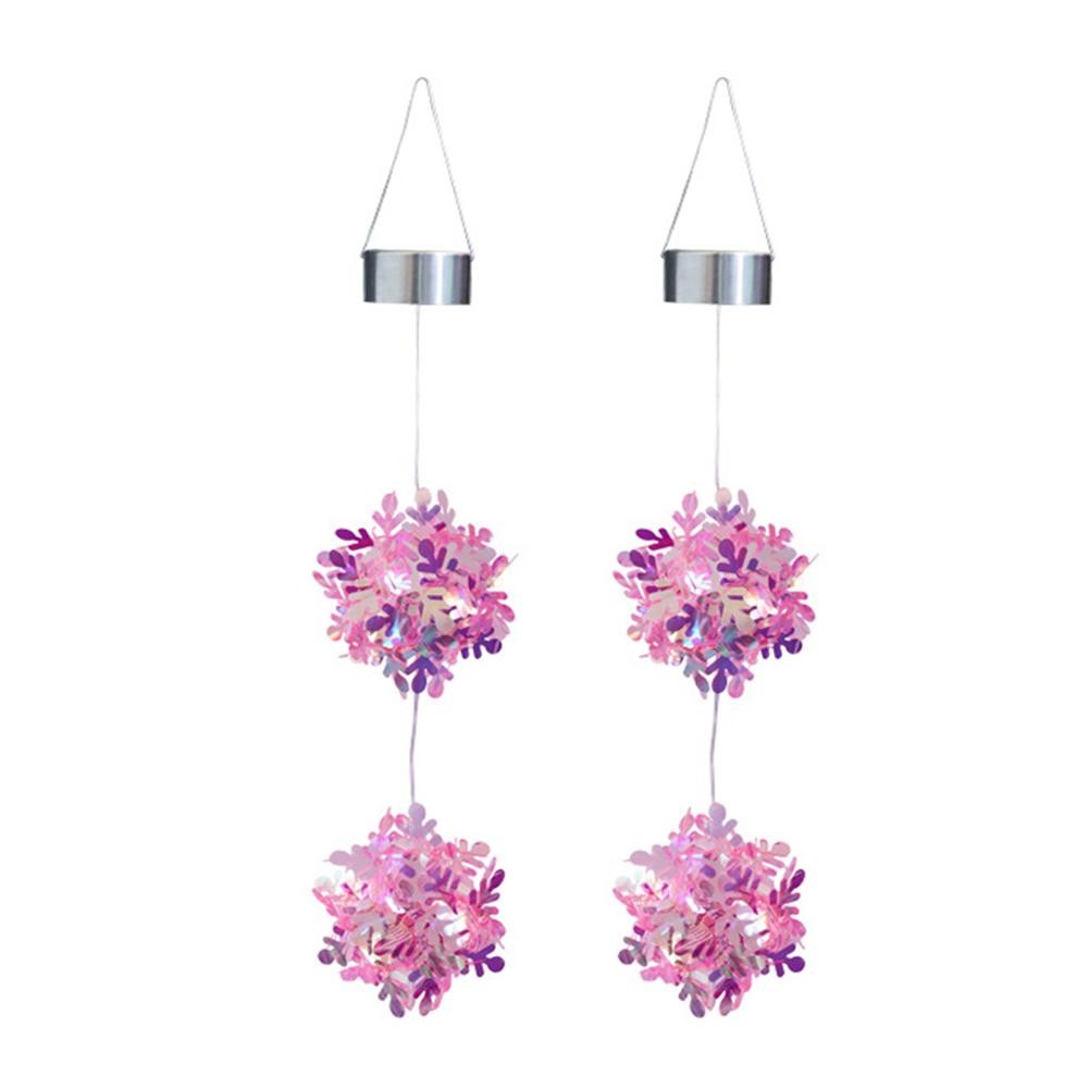 Solar Powered Waterproof Hanging Balls LED Lights for Outdoor Patio Decor