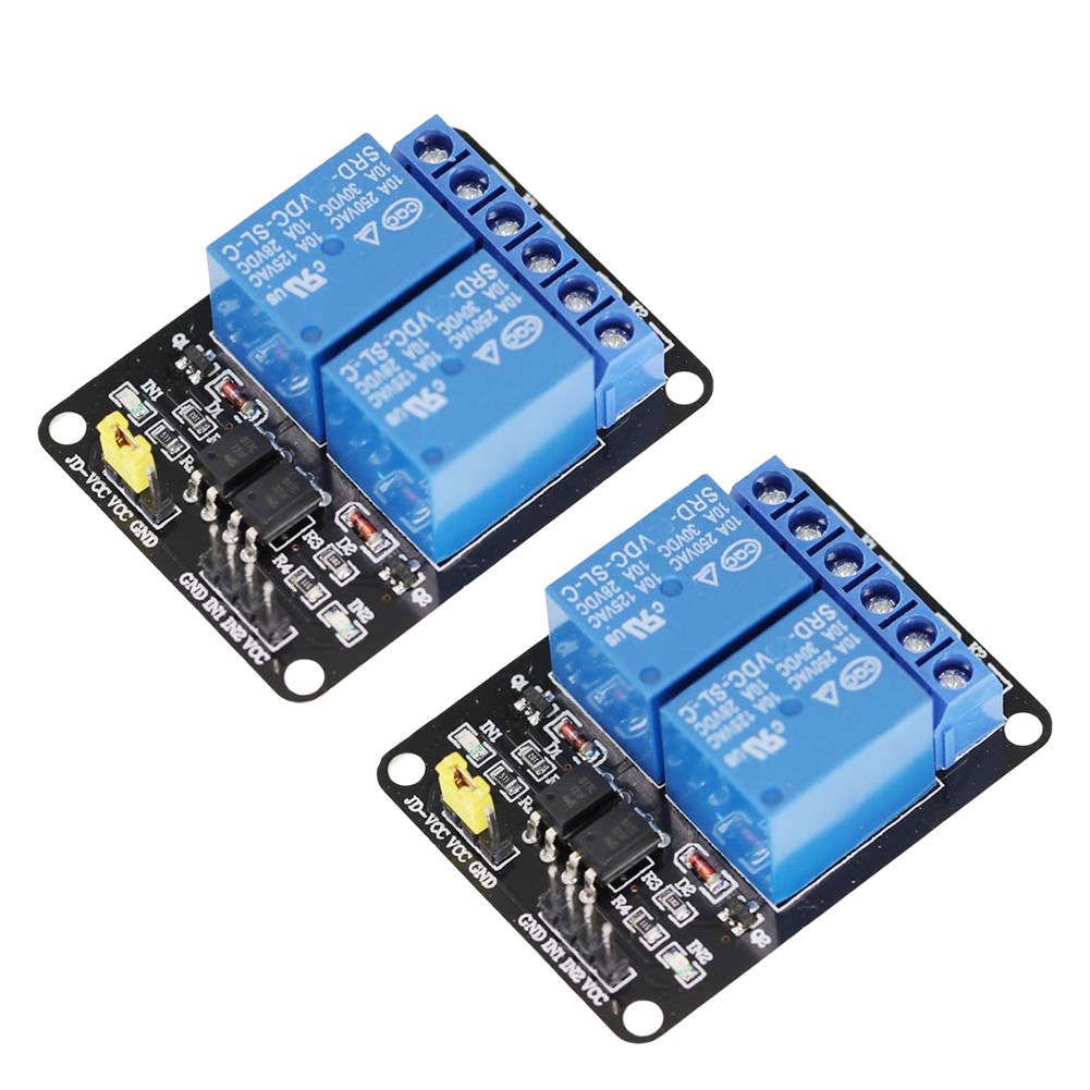 4pcs 12V 24V 2 Way Bidirectional Relay Module with Optocoupler for MCU Projects