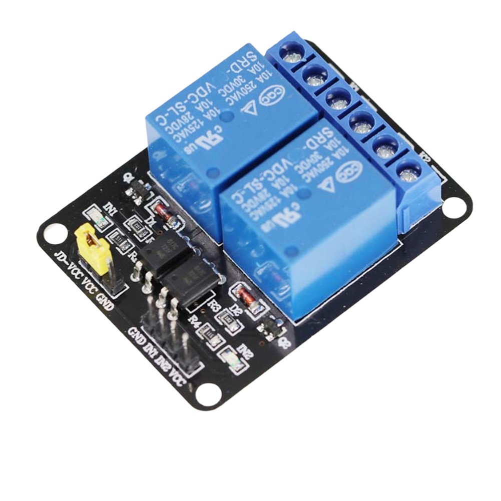4pcs 12V 24V 2 Way Bidirectional Relay Module with Optocoupler for MCU Projects