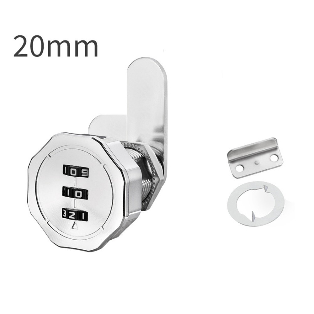 Zinc Alloy Password Lock 20mm with 3 Digit Combination for Motor Homes Caravans - Picture 14 of 23