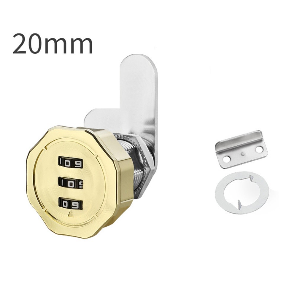 Zinc Alloy Password Lock 20mm with 3 Digit Combination for Motor Homes Caravans - Picture 21 of 23