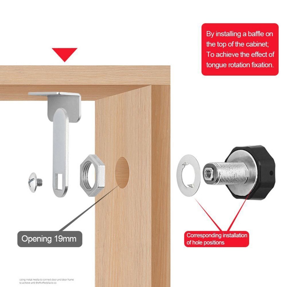 Zinc Alloy Password Lock 20mm with 3 Digit Combination for Motor Homes Caravans - Picture 18 of 23