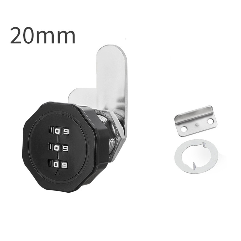 Zinc Alloy Password Lock 20mm with 3 Digit Combination for Motor Homes Caravans - Picture 16 of 23