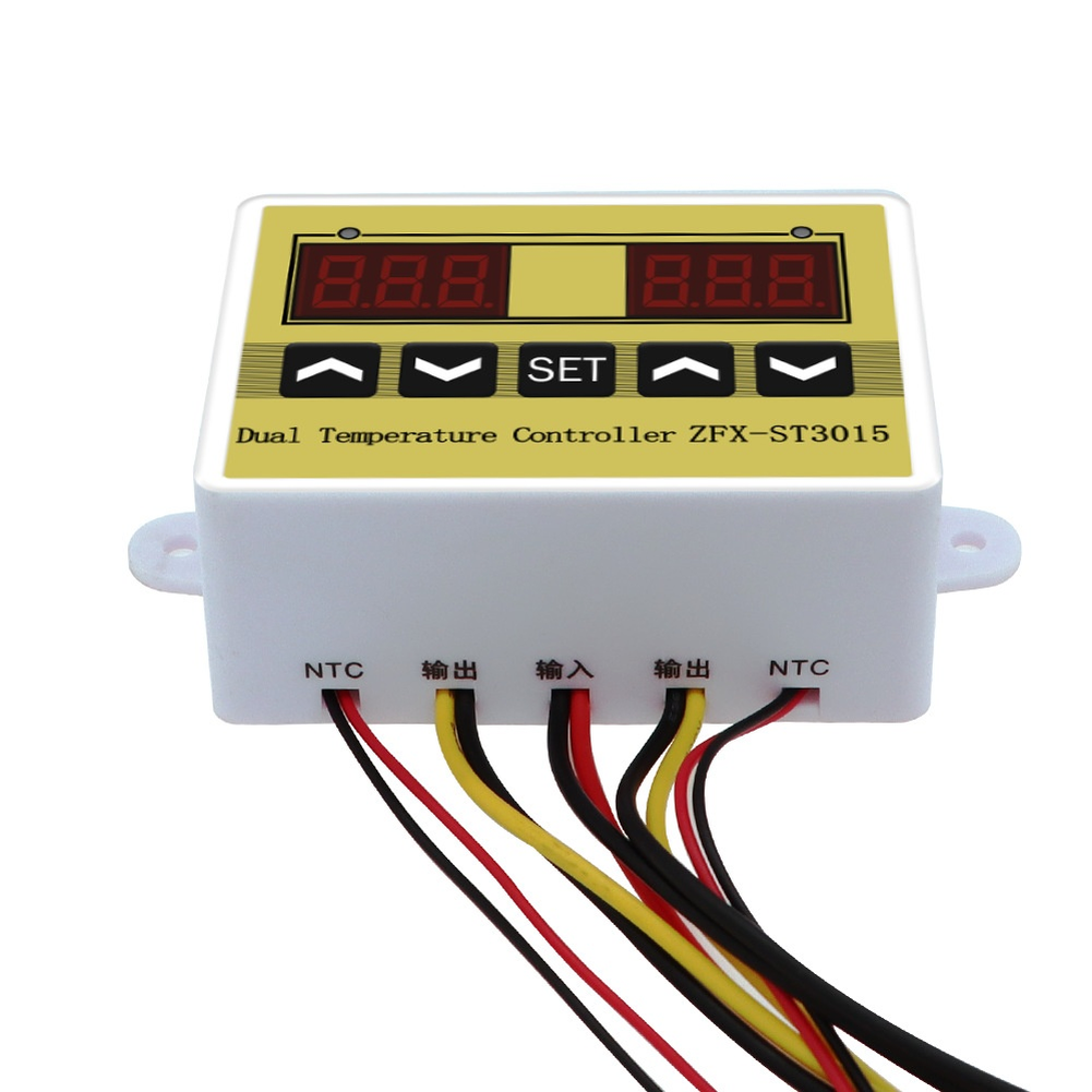 Digital Thermostat Temperature Controller with Dual for relay and Adjustable