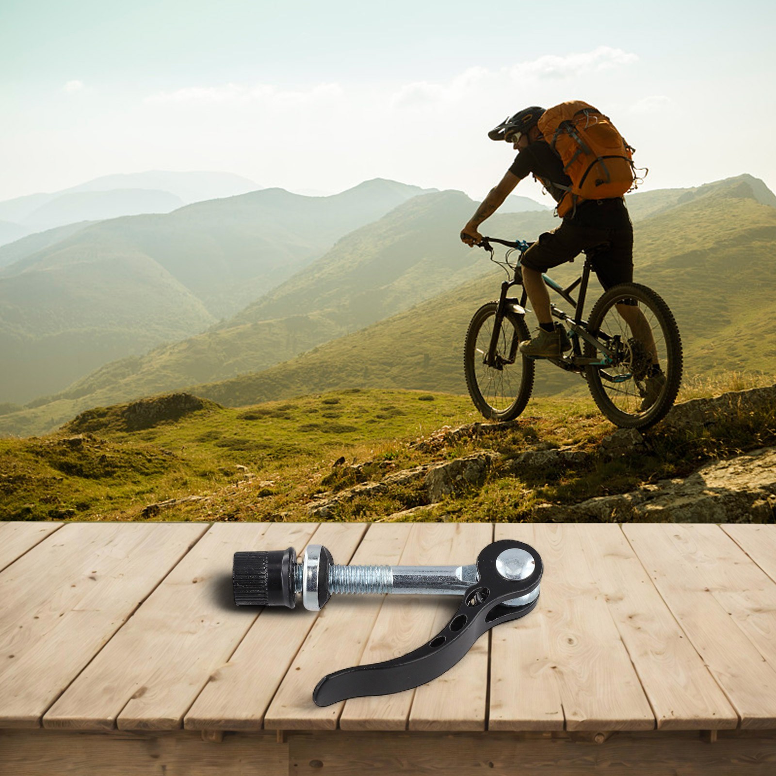 Bike Seatpost Clamp Skewer Bolt Clip Easy Adjustable Quick Release Lever - Picture 98 of 119