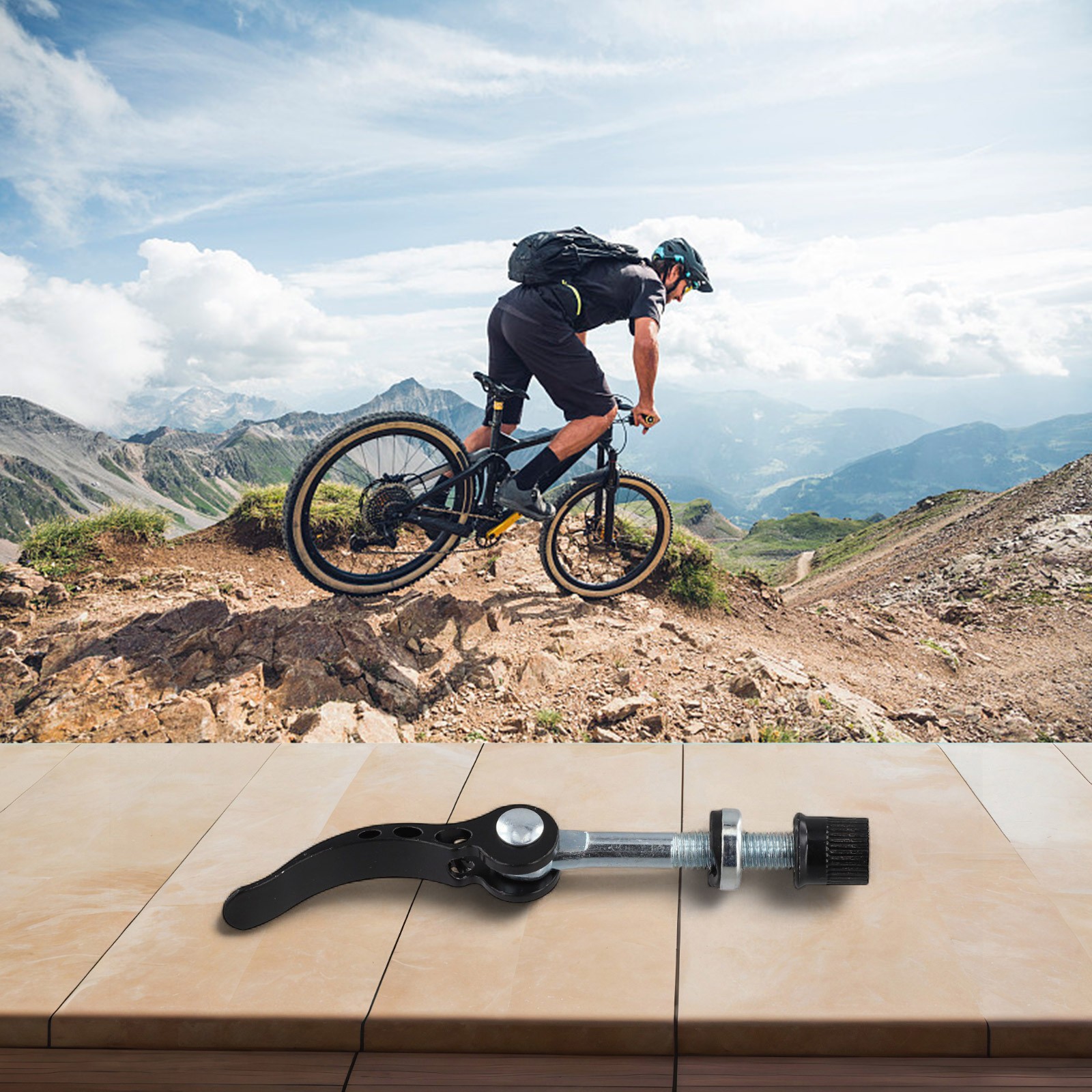 Bike Seatpost Clamp Skewer Bolt Clip Easy Adjustable Quick Release Lever - Picture 96 of 119