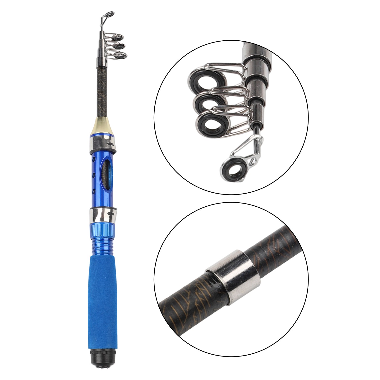 Compact Storage Telescopic Fishing Rod Efficient Catching Smooth Operation