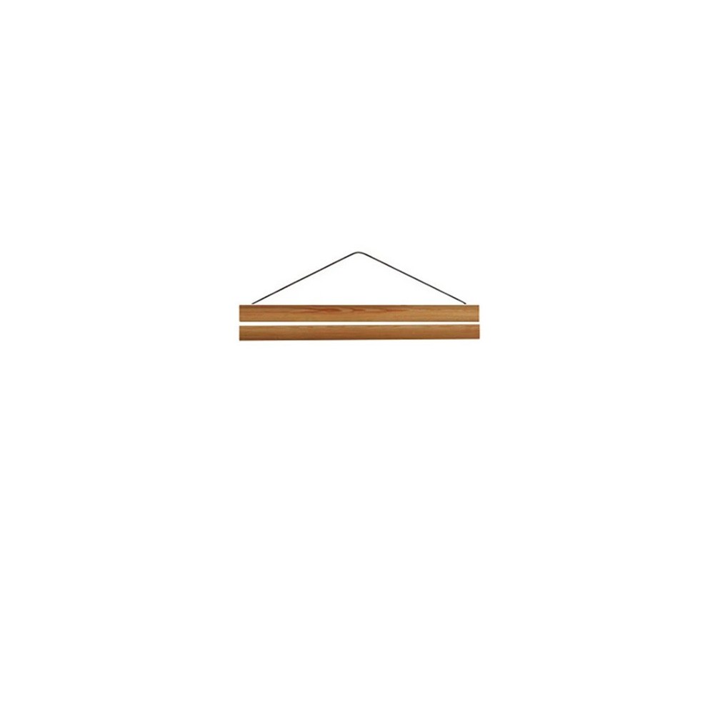 Magnetic Teak Hanger Easy Assembly Minimalist Design Natural Teak Wood