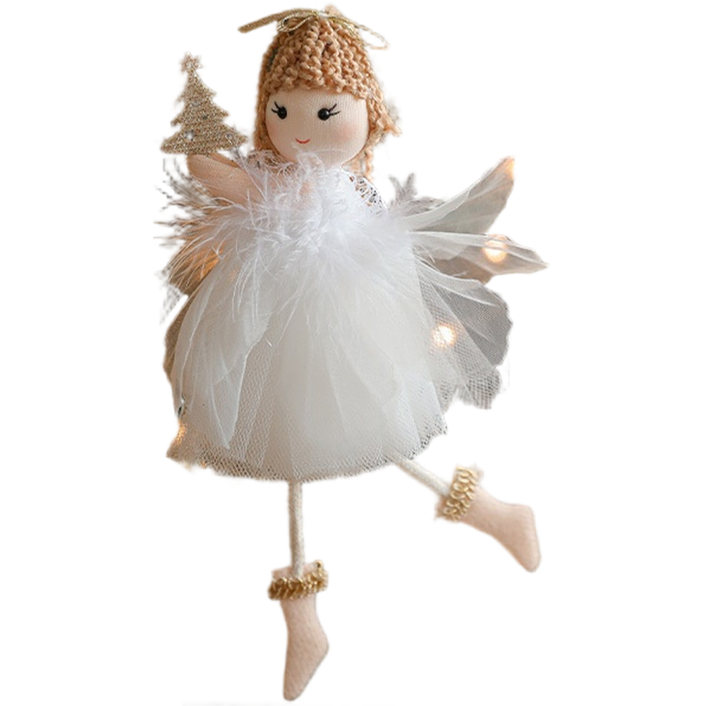 Colgante de Navidad para Árbol Lindo Muñeca Ángel y Niña Decoración de Tul - Imagen 19 de 20