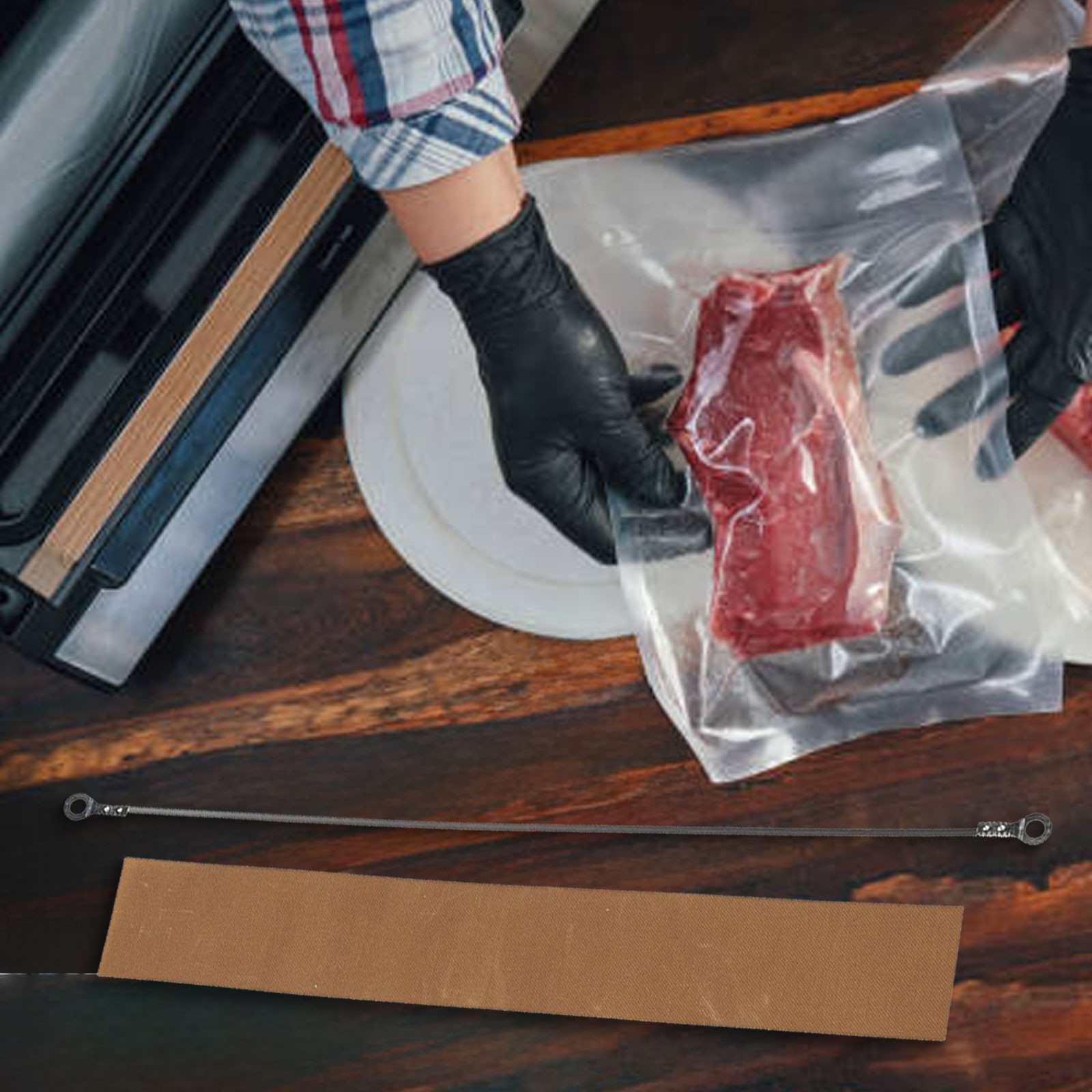 Practical Sealer Impulse 200/300/400mm Brown For SF-200 Sealing Machine