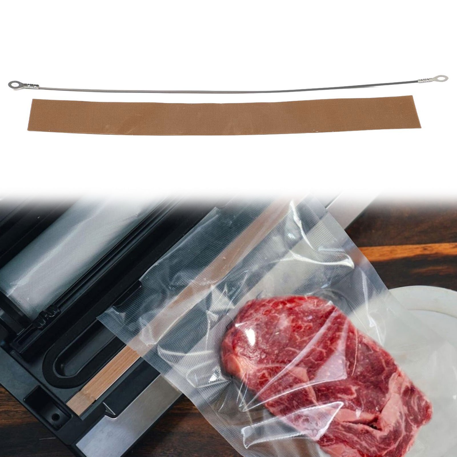 Practical Sealer Impulse 200/300/400mm Brown For SF-200 Sealing Machine