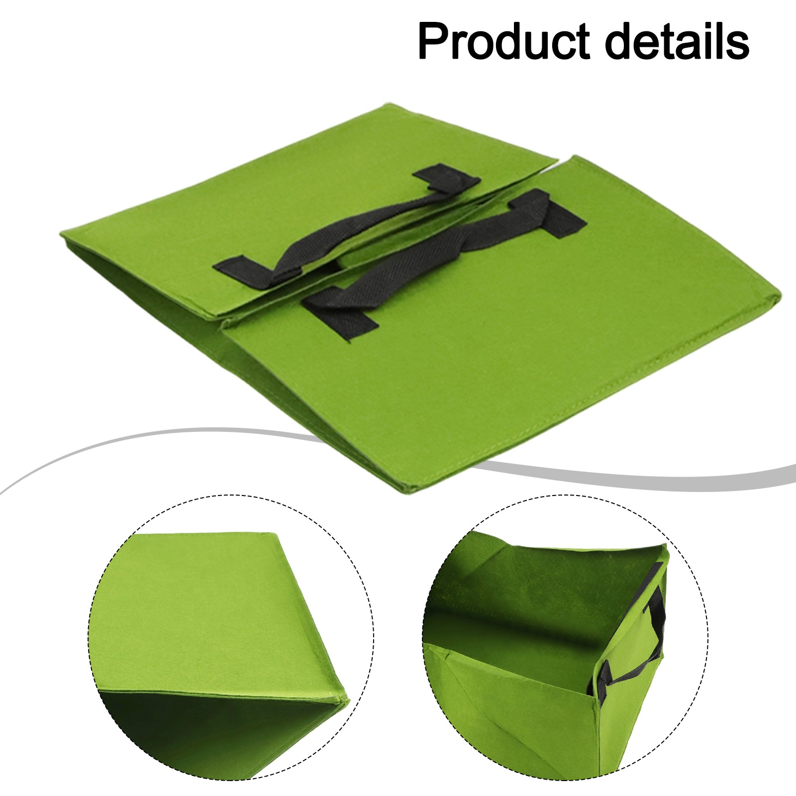 Rectangular Grow Bags for Vegetables 4Pcs Set with Ample Planting Space