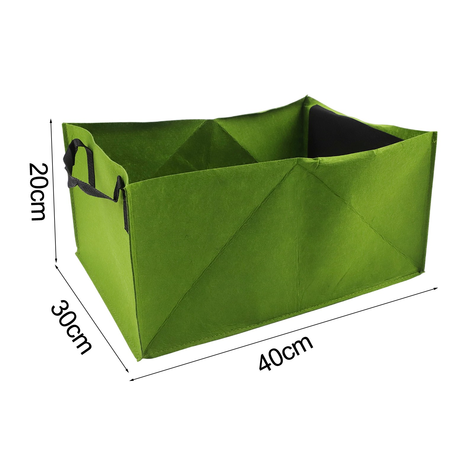 Rectangular Grow Bags for Vegetables 4Pcs Set with Ample Planting Space