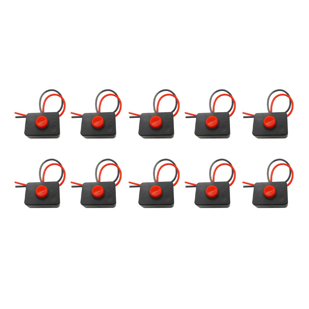 Set of 10 Self Wired Push Button Switches for DIY and Appliance Fixing