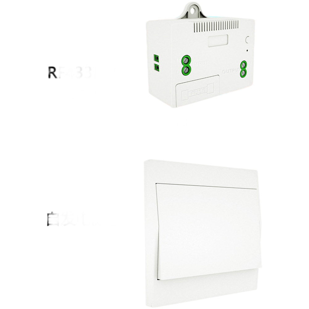Remote Control Switch Wireless No Wiring Self Powered RF433 Signal for Lighting