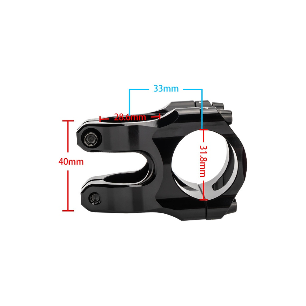 Mountain Bike Stem 33mm Lightweight CNC Alloy Handlebar Clamp for 31 ...