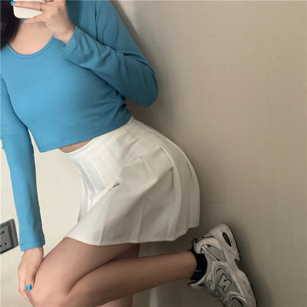 Autumn Fashion Slim Fit Top Women U-neck T-Shirt Casual Wear Comfortable Fit - Picture 34 of 35