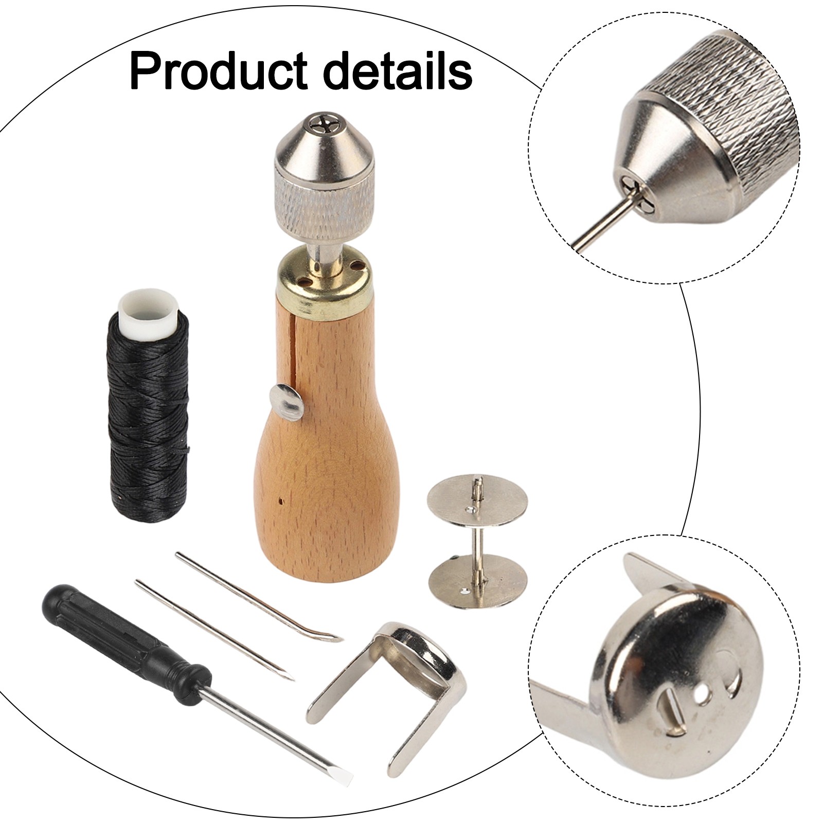 Convenient Leather Sewing Machine with Built in Needle for Heavy Fabrics