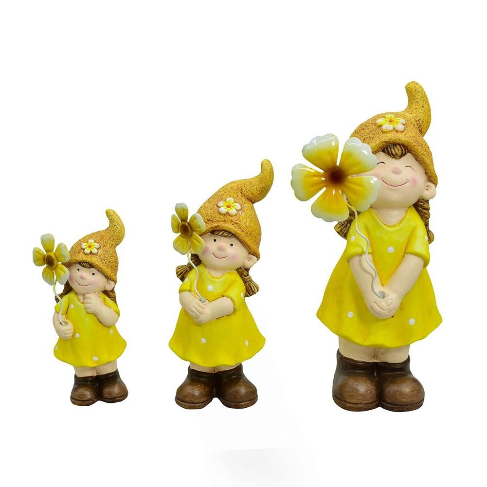 Porcelain Garden Gnome Statue for Home For Courtyard and Outdoor Display