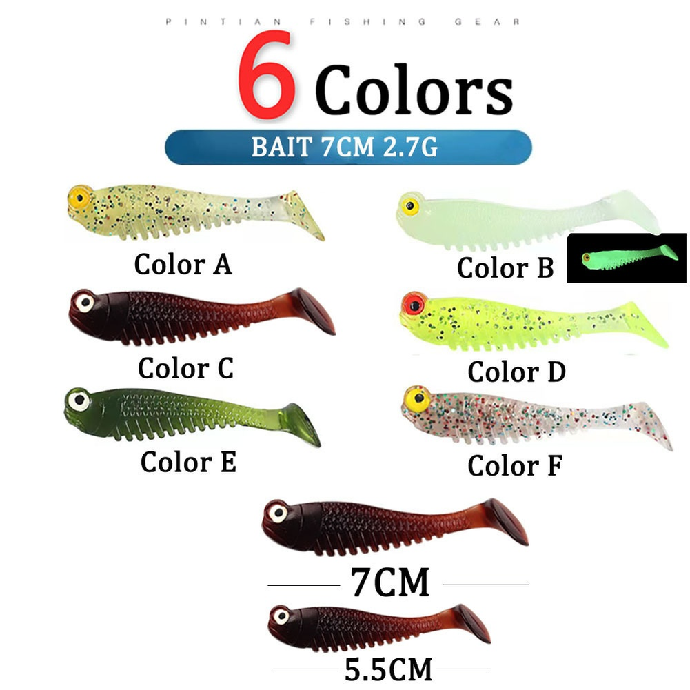 5Set 14G nouveaux leurres de pêche doux têtes de gabarit ensemble de 5Set 14G nouveaux leurres de pêche doux têtes de gabarit ensemble de