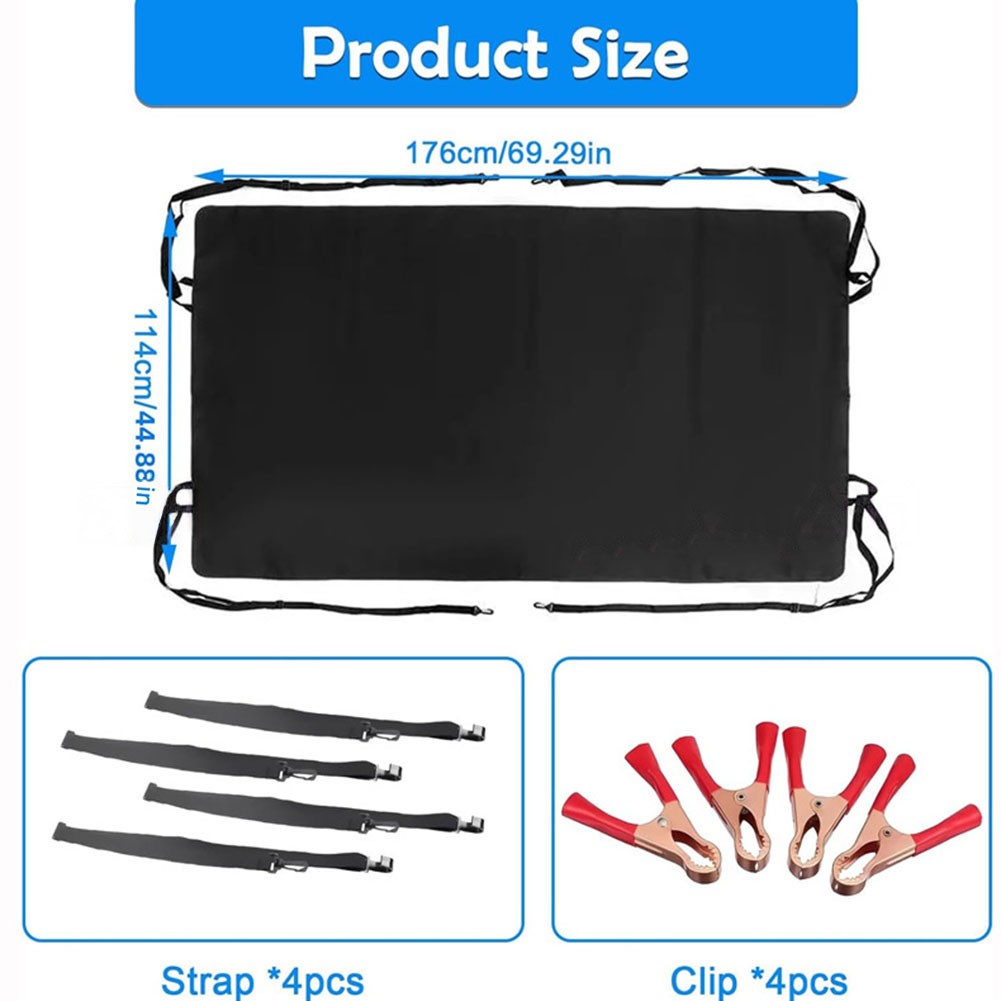 Für robuste Oxford Stoff Wohnmobil Sonnenschutz Abdeckung für Hecktür mit Reg - Picture 20 of 20