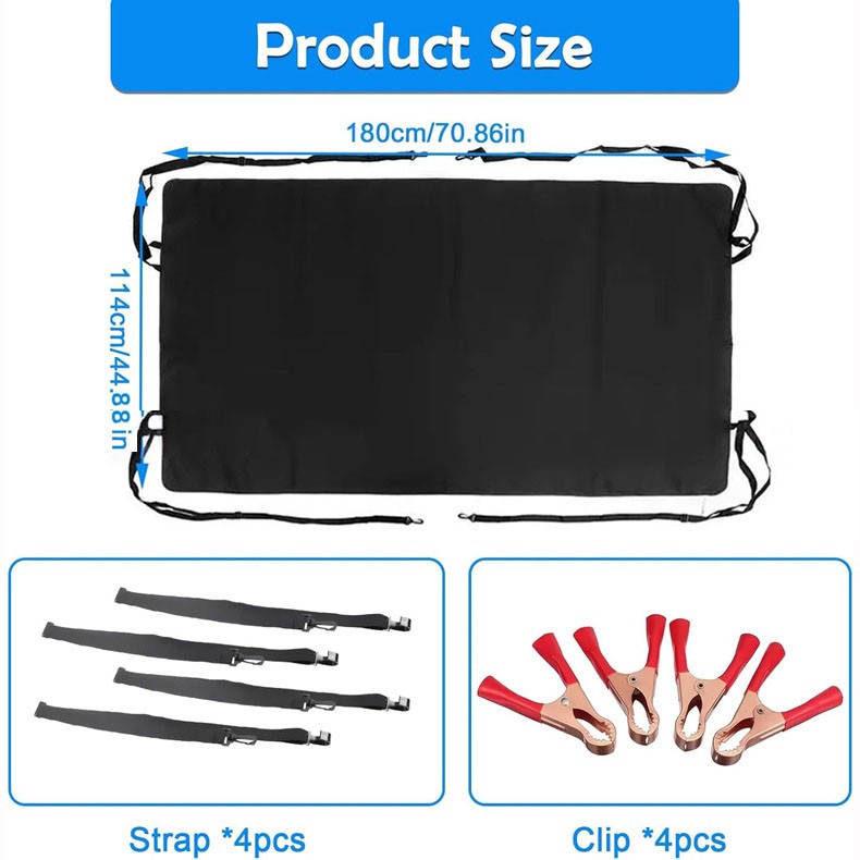 Für robuste Oxford Stoff Wohnmobil Sonnenschutz Abdeckung für Hecktür mit Reg - Picture 16 of 20