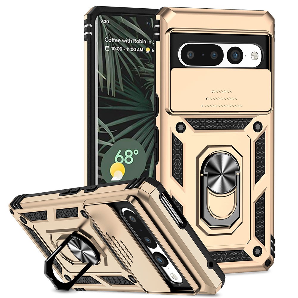 For Pixel 10 Phone Shell with Sliding Privacy Cover and Ring Holder Stand - Picture 15 of 16