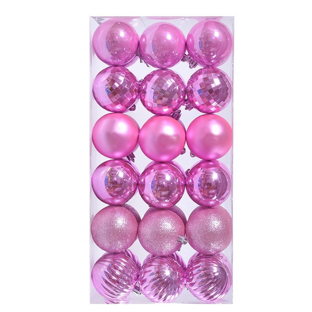 36 Stück Kunststoff Weihnachtsschmuck Kugelschmuck für Baum und Kranz - Bild 28 von 28