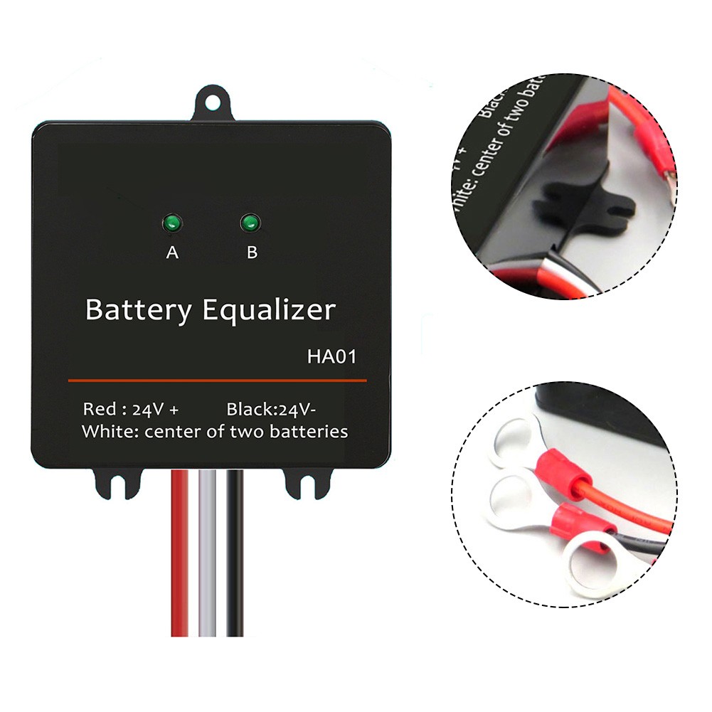 Battery Equalizer Equalizer 12V 24V 2x12V Batteries Balancer Intelligent