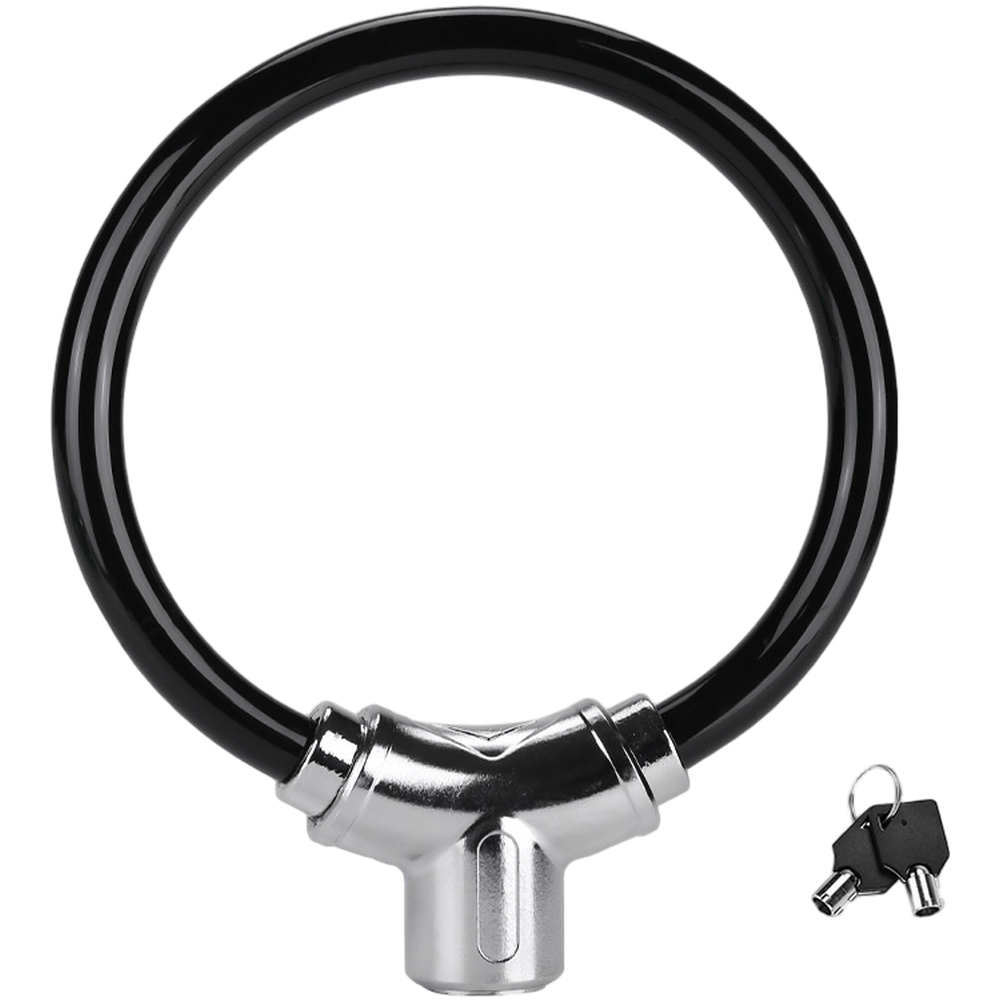 Water Resistant Bike Lock with Zinc Alloy Key and Thick Steel Security Cable
