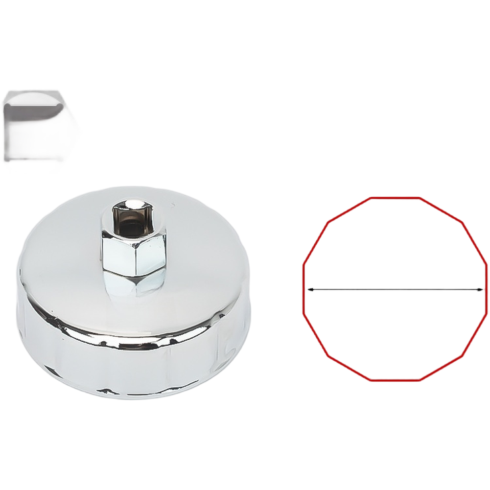 Wrench Auto Tool Oil Filter Remover Compatible with Most Vehicle Models