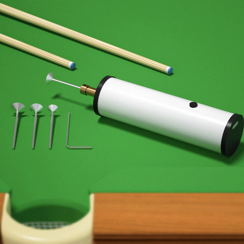 Electric Cue Tip Repair Tool With Adjustable Grinding Discs For Pool Cues