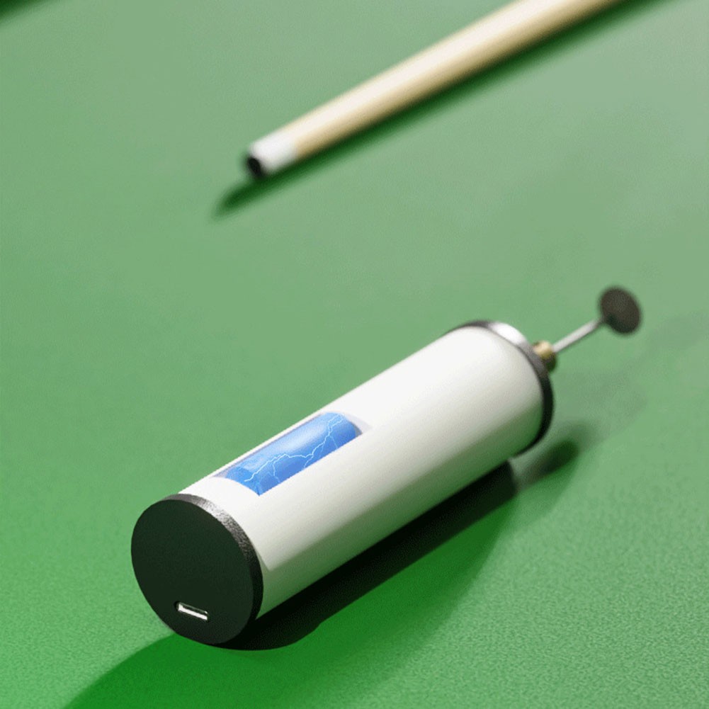 Electric Cue Tip Repair Tool With Adjustable Grinding Discs For Pool Cues