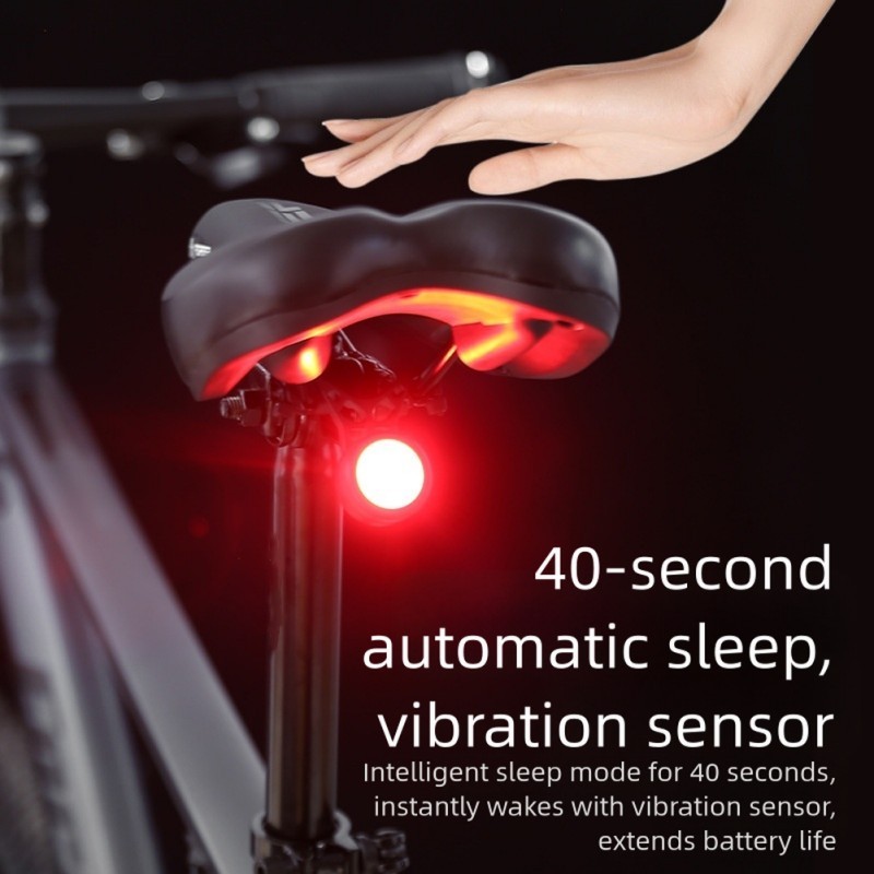 RYACO vélo feu arrière, Frein Intelligent vélo feu arrière USB