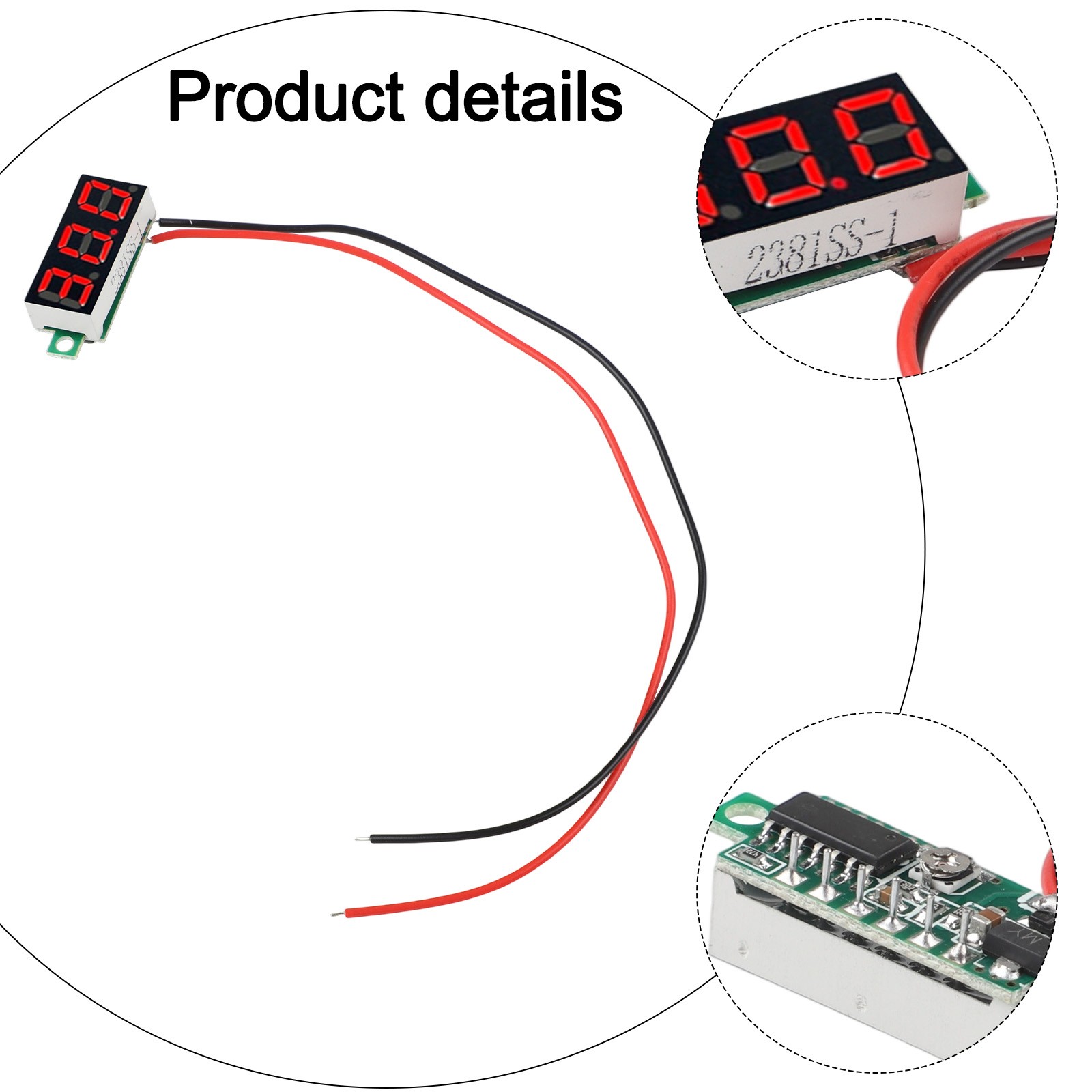 LED Voltage Meter for Accurate Battery Measurement & Voltage Adjustment