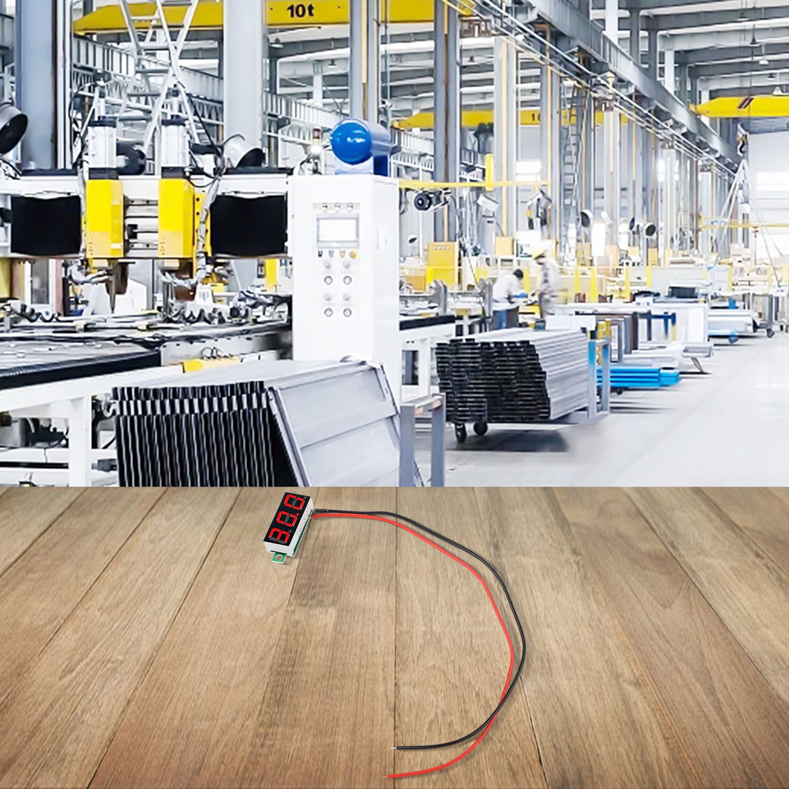 Digital Voltmeter with Reverse Connection Protection & Fine tuning Function