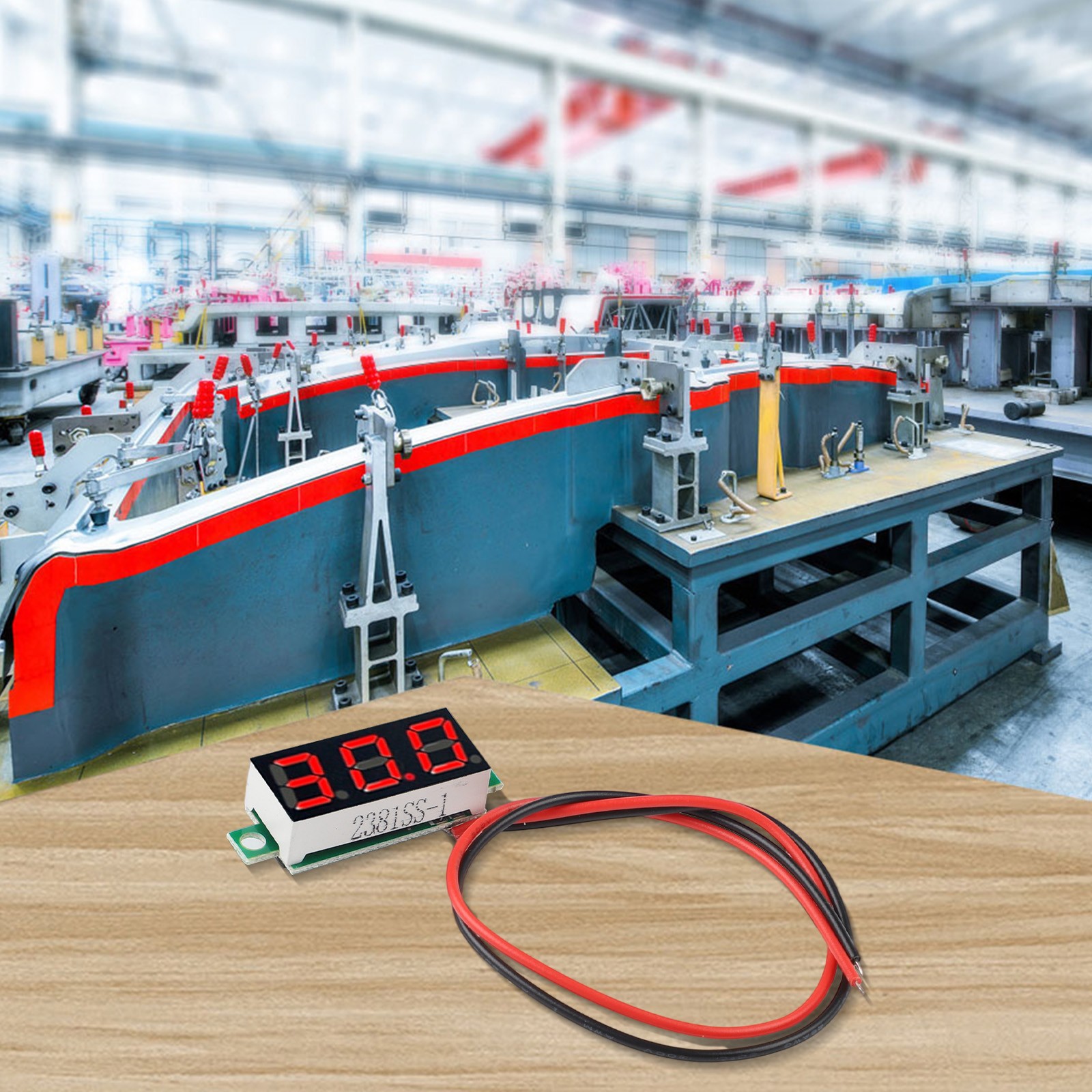 Digital Voltmeter with Reverse Connection Protection & Fine tuning Function