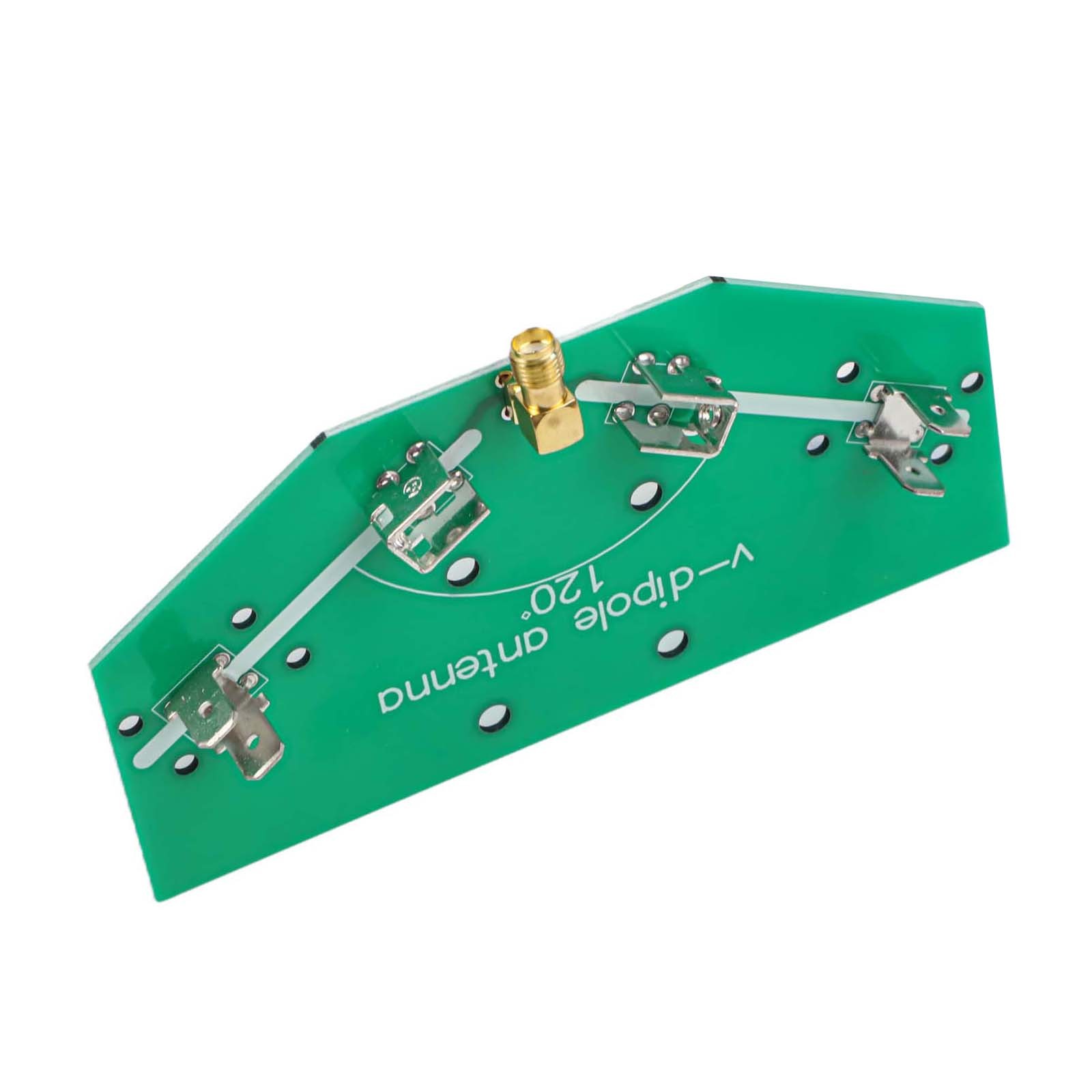 Adjustable V Dipole Antenna for 137MHz Signals with Soldered Components