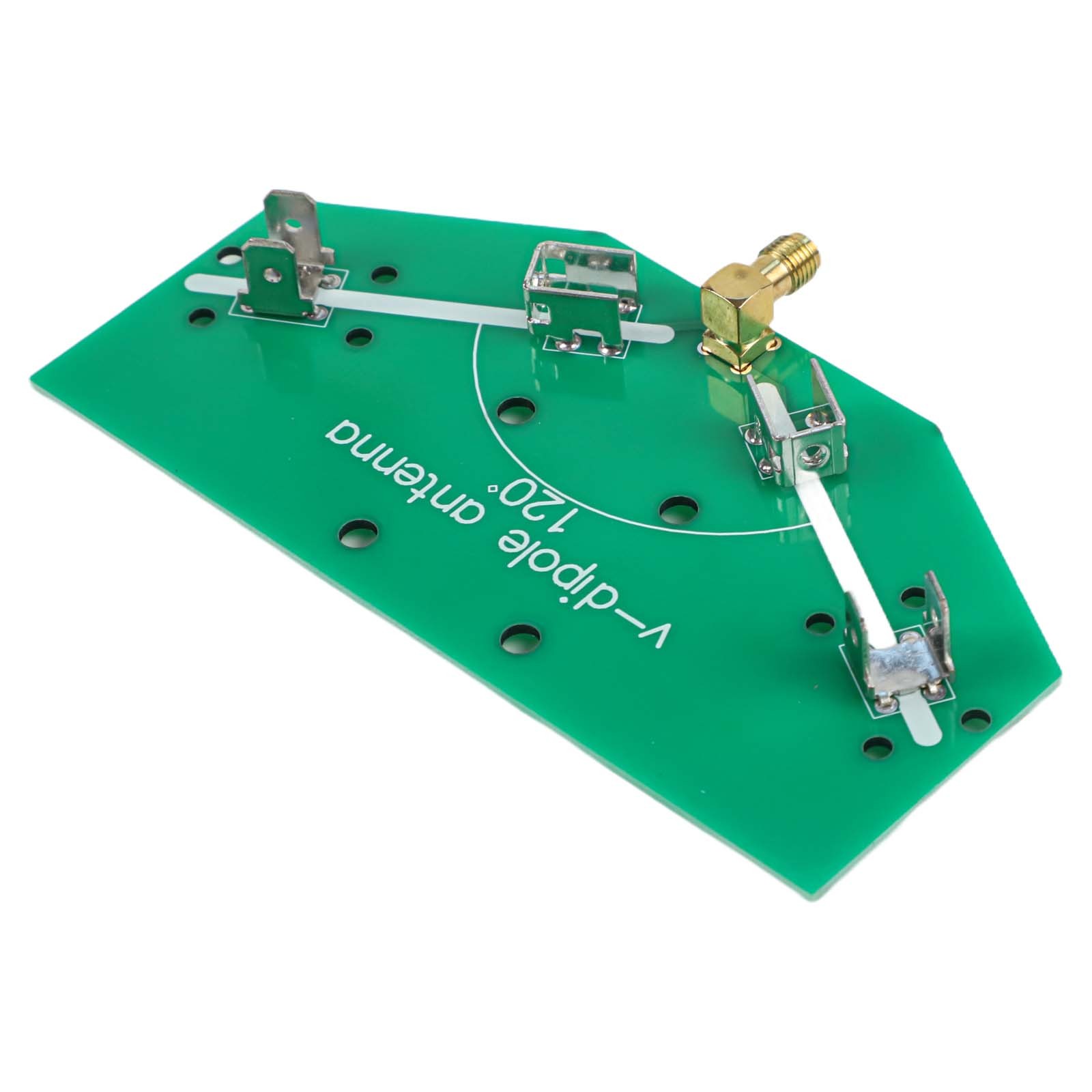 Adjustable V Dipole Antenna for 137MHz Signals with Soldered Components