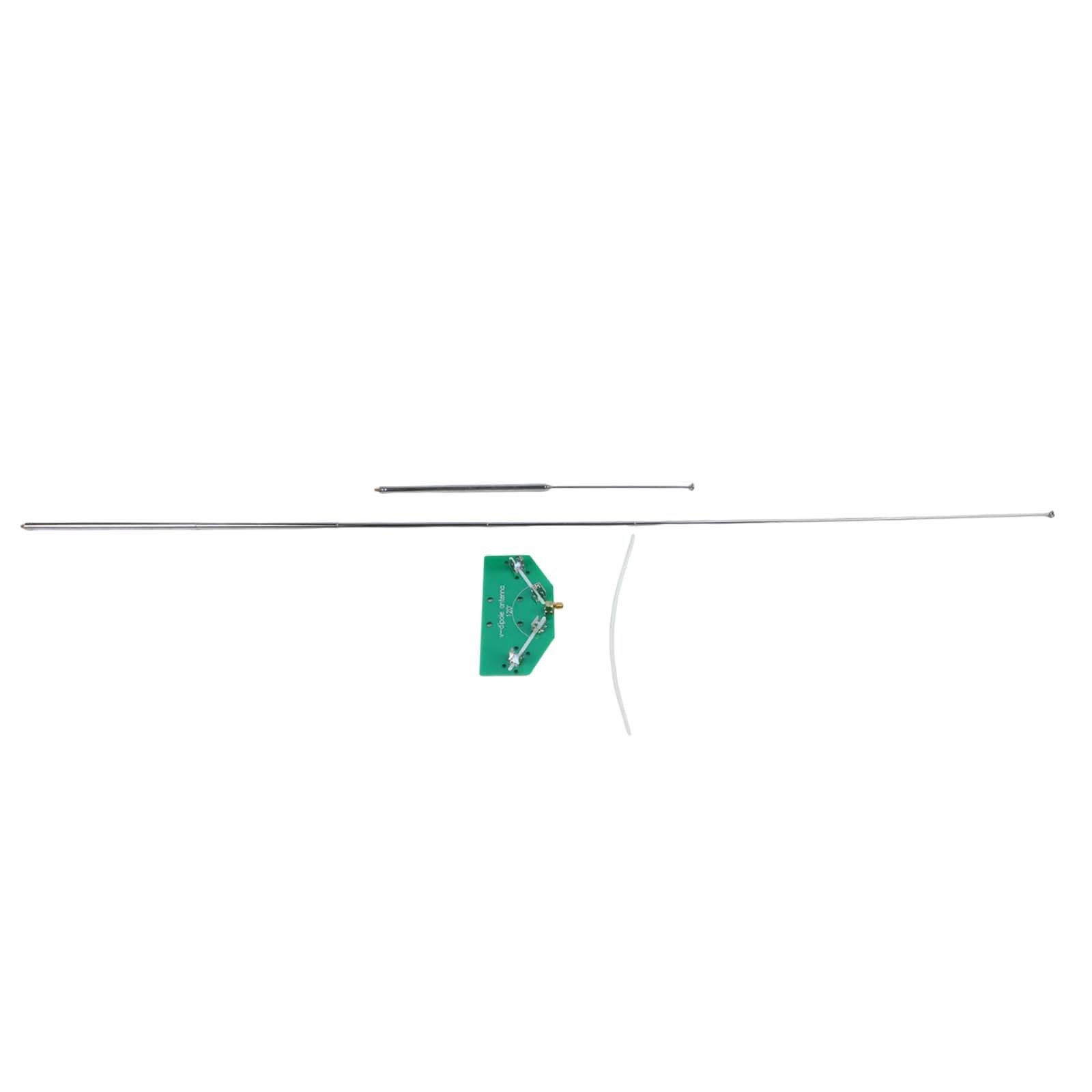 Adjustable V Dipole Antenna for 137MHz Signals with Soldered Components