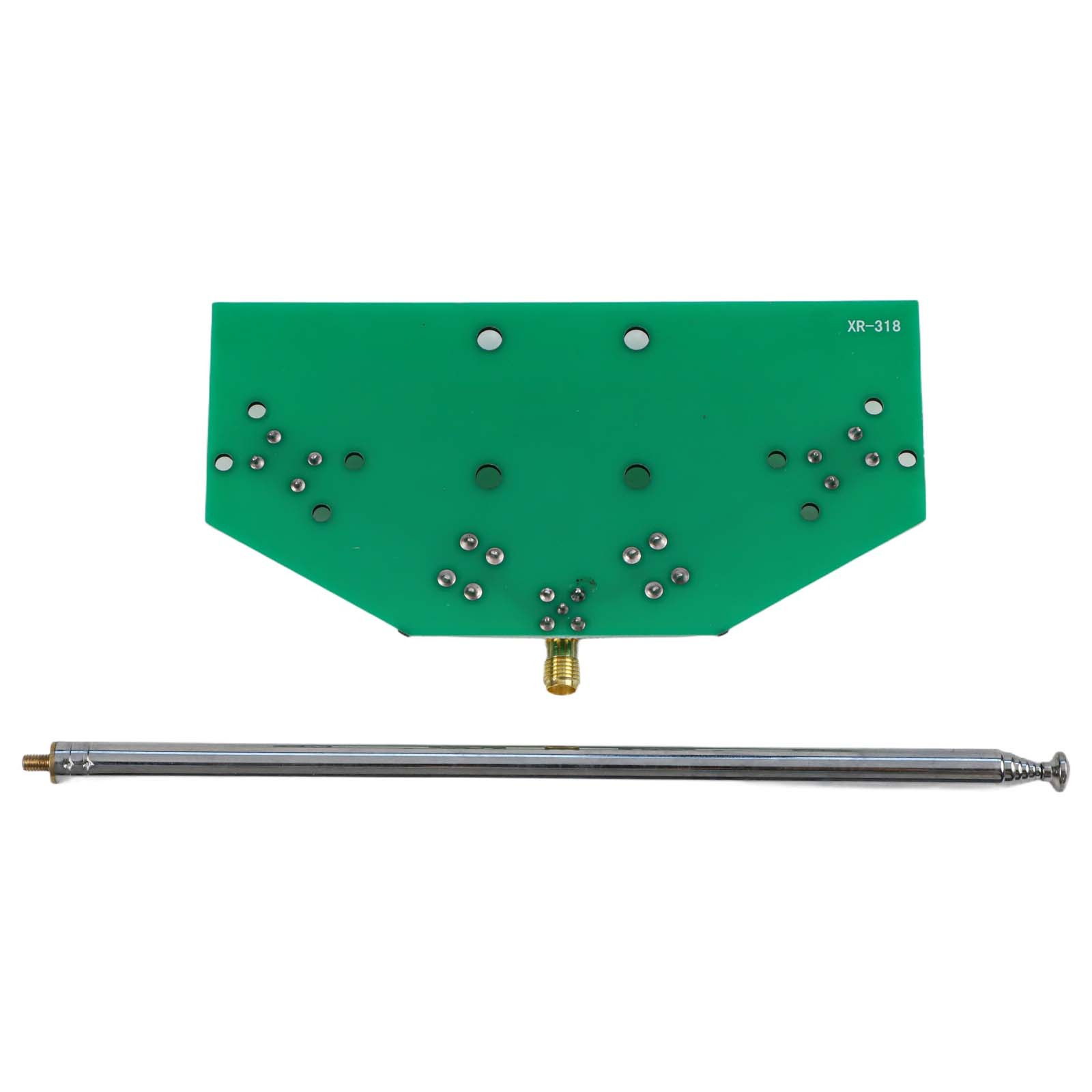 Adjustable V Dipole Antenna for 137MHz Signals with Soldered Components
