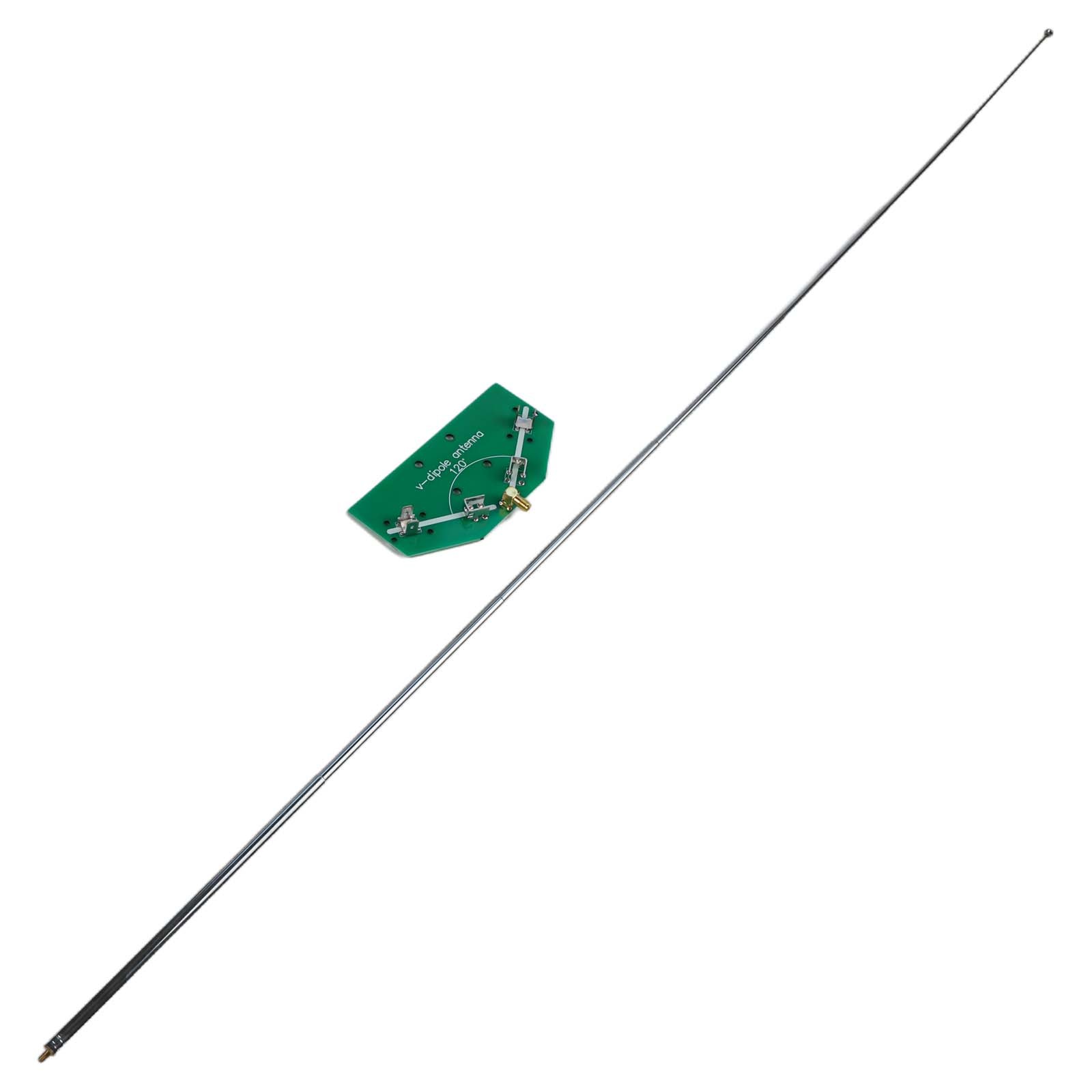 Adjustable V Dipole Antenna for 137MHz Signals with Soldered Components