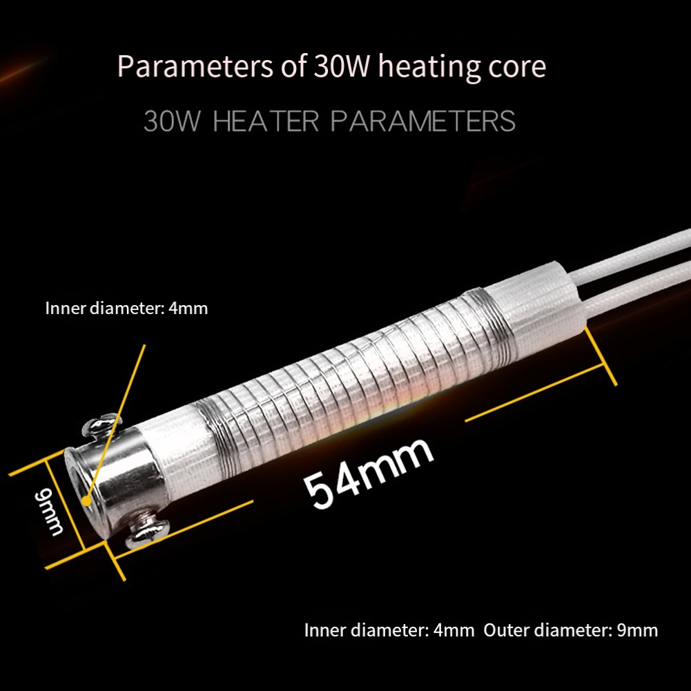 External Heat Soldering Iron Core Heating Element Replacement 30W 40W 60W 10PCS