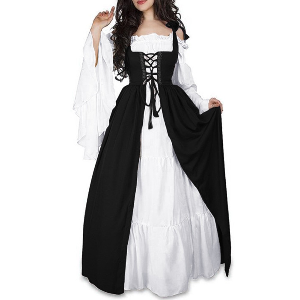 Women Tie Waist Robe Dress with Splicing Color for Events and Everyday Wear - Picture 44 of 44