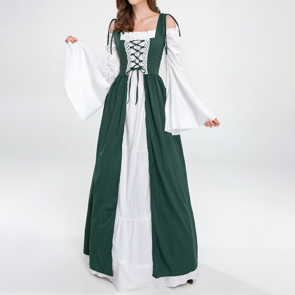 Women Tie Waist Robe Dress with Splicing Color for Events and Everyday Wear - Picture 33 of 44