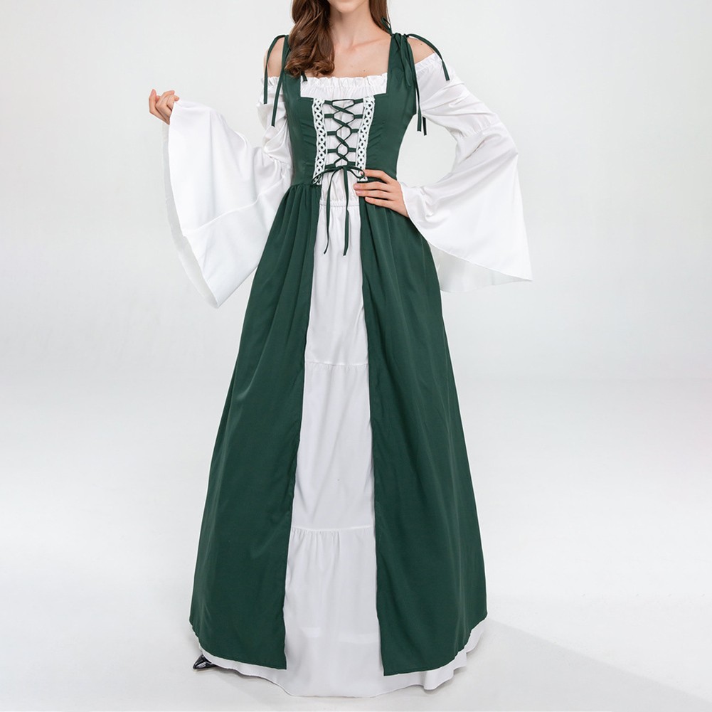 Women Tie Waist Robe Dress with Splicing Color for Events and Everyday Wear - Picture 27 of 44