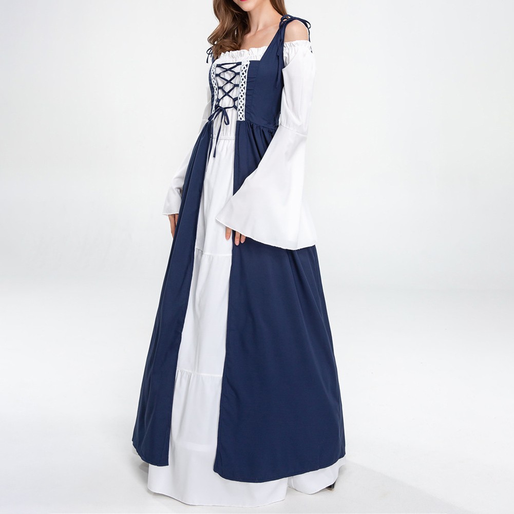 Women Tie Waist Robe Dress with Splicing Color for Events and Everyday Wear - Picture 23 of 44