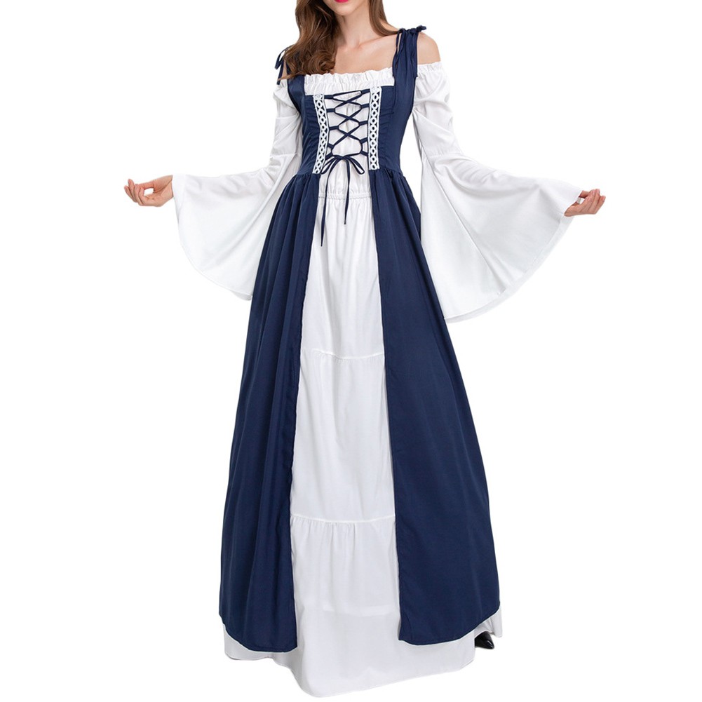 Women Tie Waist Robe Dress with Splicing Color for Events and Everyday Wear - Picture 21 of 44
