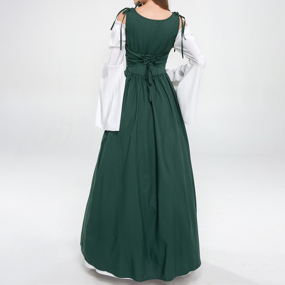 Women Tie Waist Robe Dress with Splicing Color for Events and Everyday Wear - Picture 30 of 44