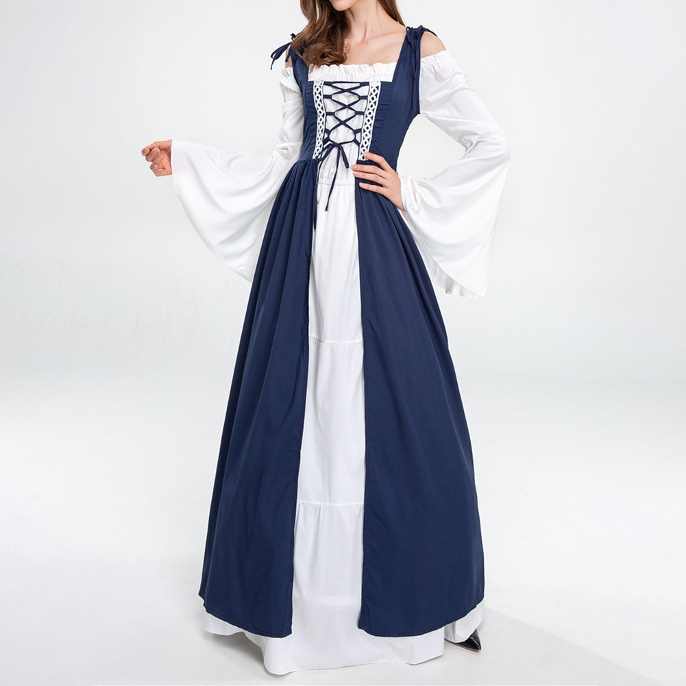 Women Tie Waist Robe Dress with Splicing Color for Events and Everyday Wear - Picture 22 of 44